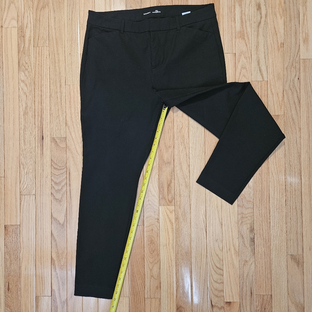 Old Navy Women's Pixie High Rise Skinny Ankle Pants Black Secret Slim Pockets - Picture 5 of 5